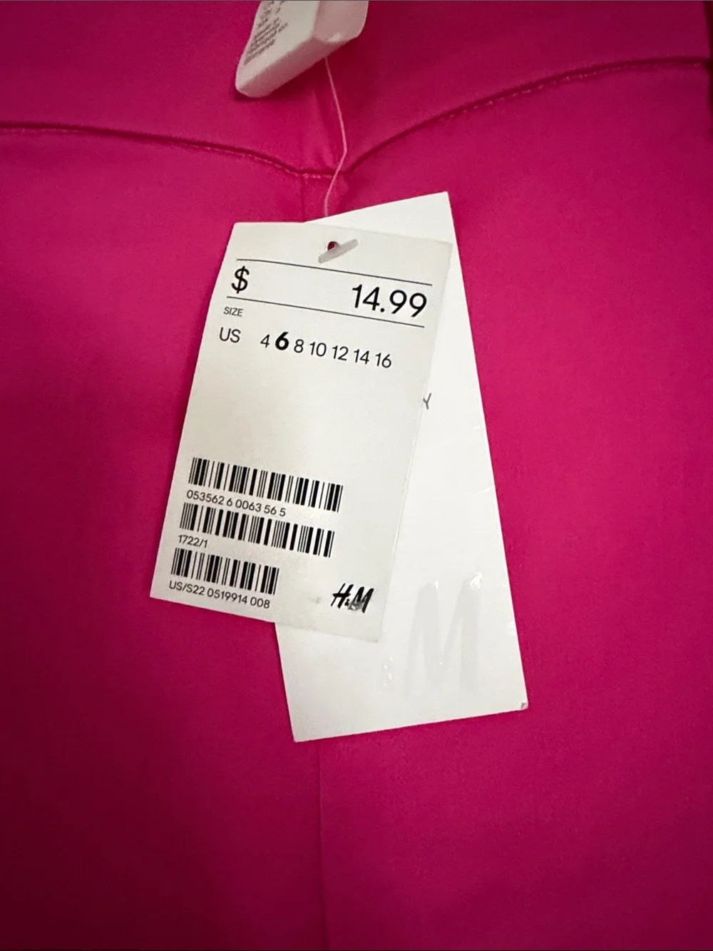 New Women’s Bright Pink Side Zip Cropped Pants Sz 6. - Picture 2 of 4